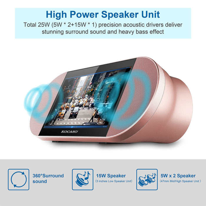 7in Touch Screen Android Tablet  Wireless Speaker Quad Core Front Camera Micro USB