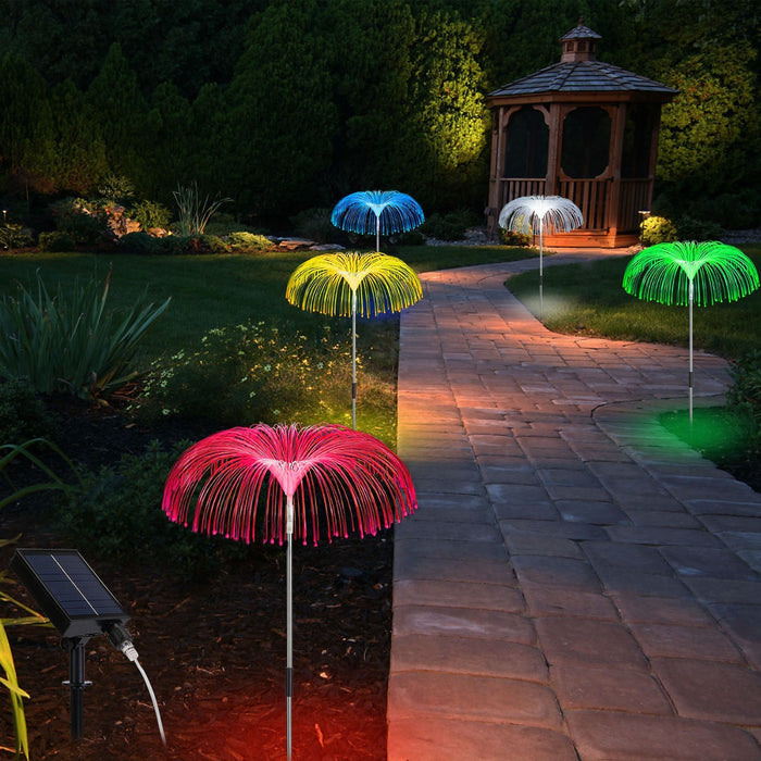 5 In 1 Outdoor Solar Light Jellyfish Landscape Stake Decorative Lamp